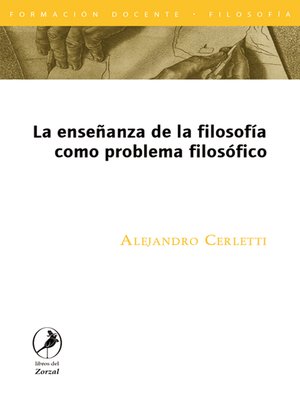 cover image of La enseñanza de la filosofía como problema filosófico